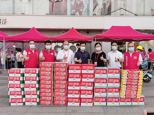 好博在线客服党委联合人民桥社区人大代表联络站开展疫情防控视察慰问活动